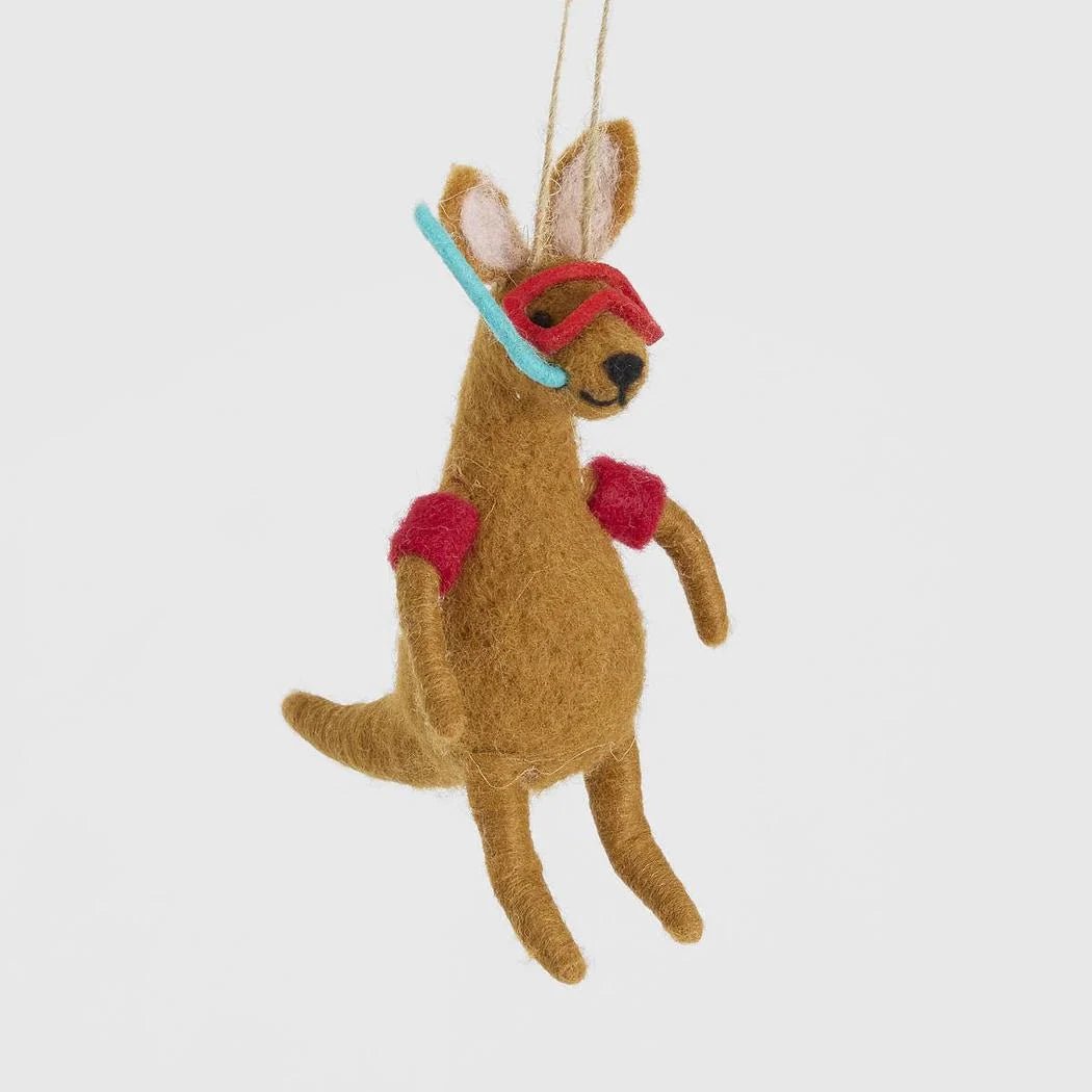 Buy Velvet and Vixen - Scuba Kangaroo Hanging Tree Decoration by Velvet + Vixen - at Hamish + Grace