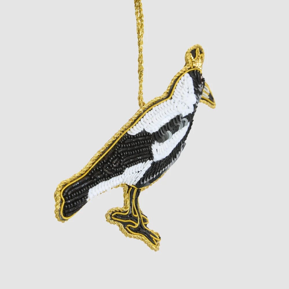 Buy Velvet and Vixen - Shiny Bandit Magpie Decoration by Velvet + Vixen - at Hamish + Grace