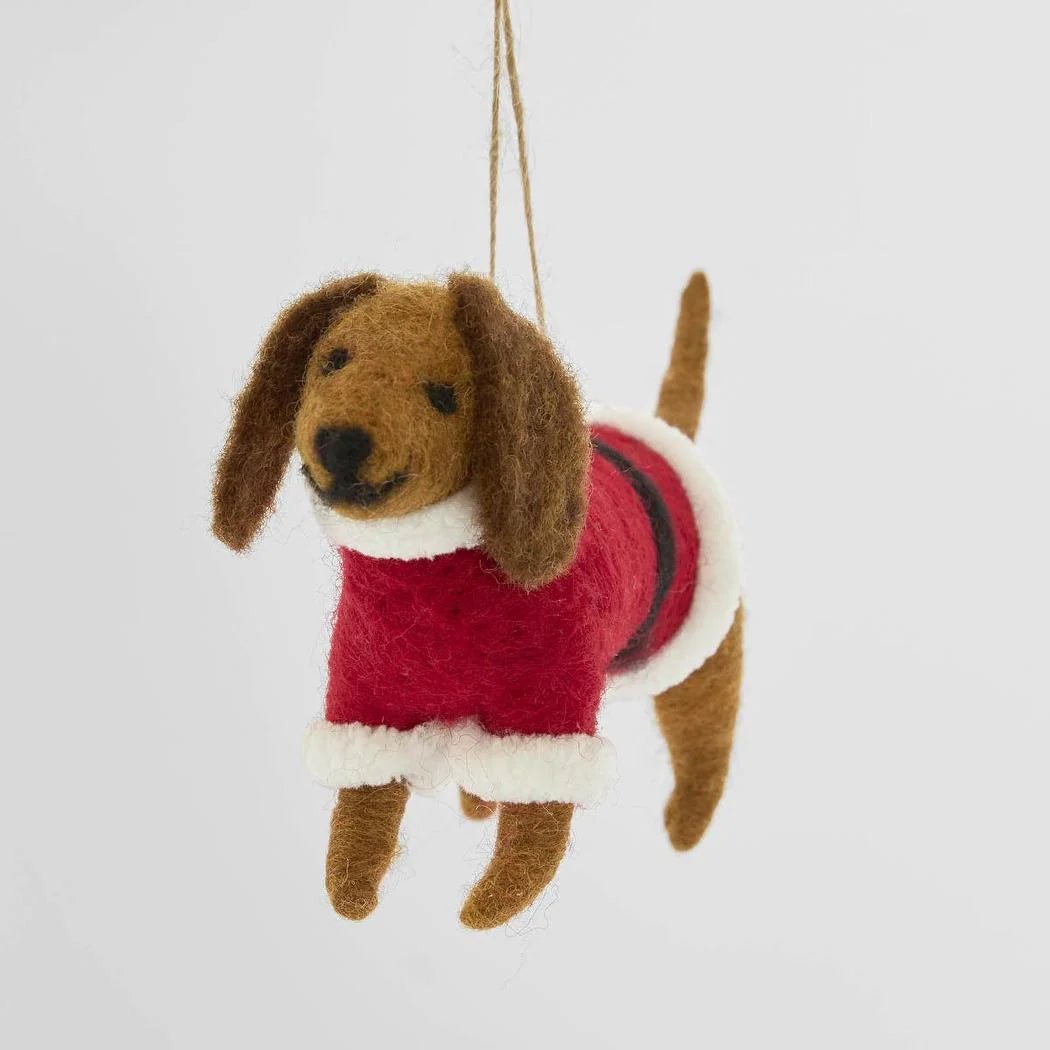 Buy Velvet and Vixen - Sossie the Hanging Dog Tree Decoration by Velvet + Vixen - at Hamish + Grace