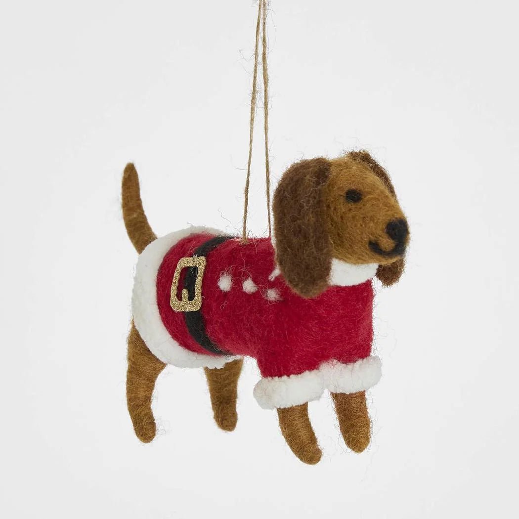 Buy Velvet and Vixen - Sossie the Hanging Dog Tree Decoration by Velvet + Vixen - at Hamish + Grace