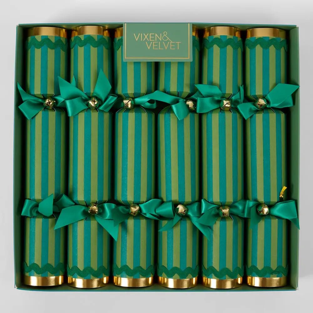 Buy Verdant Striped Cracker - Green by Velvet + Vixen - at Hamish + Grace