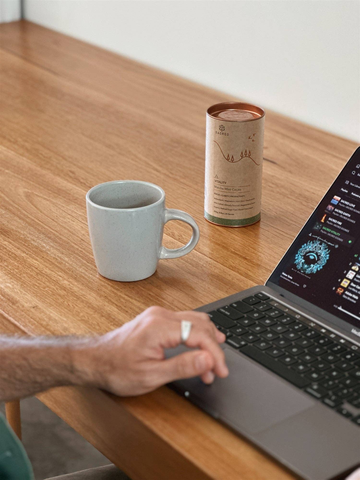 Buy Vitality - Matcha Mint Cacao: 250g | 25 serves by Sacred Taste - at Hamish + Grace