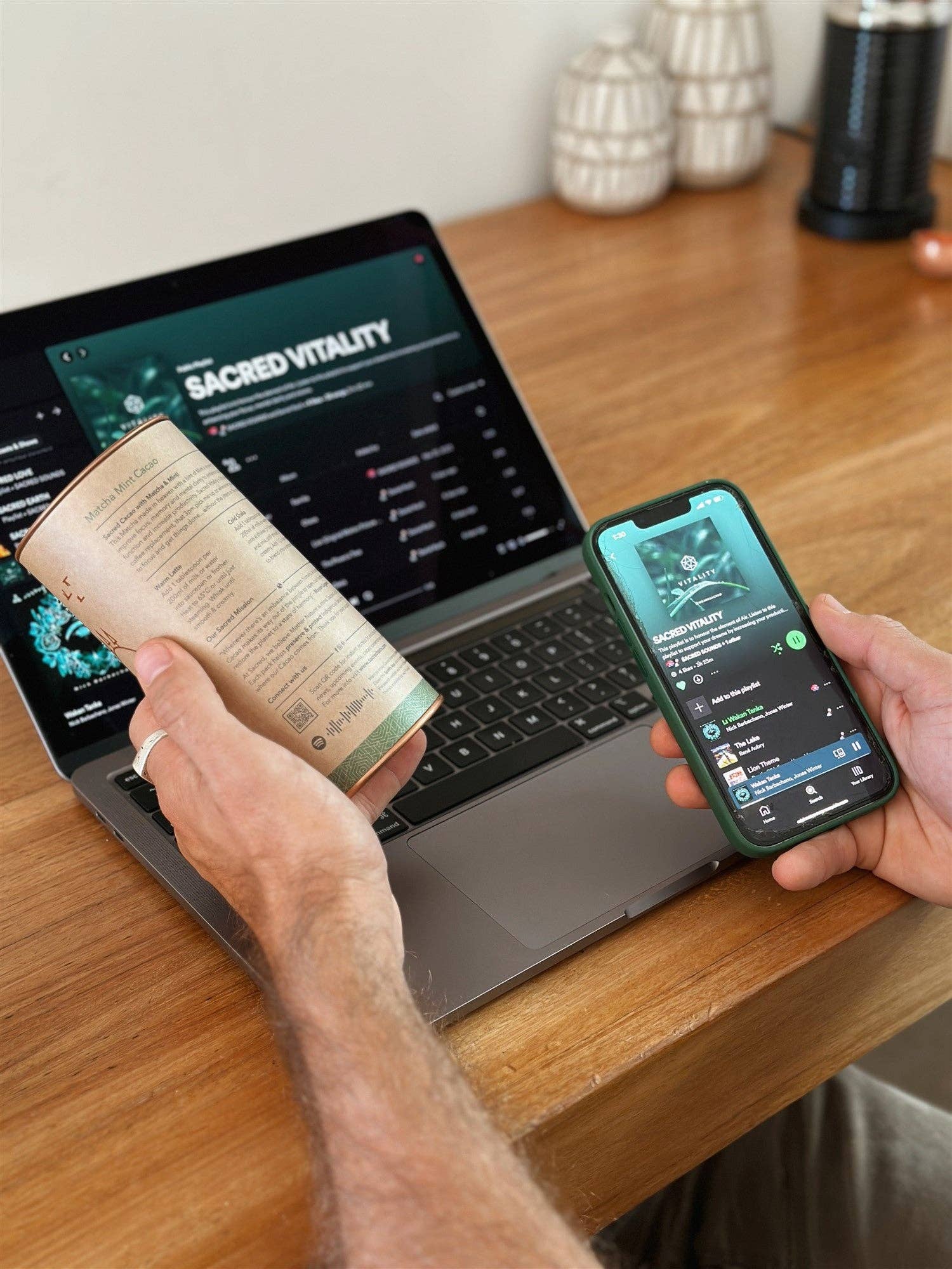 Buy Vitality - Matcha Mint Cacao: 250g | 25 serves by Sacred Taste - at Hamish + Grace