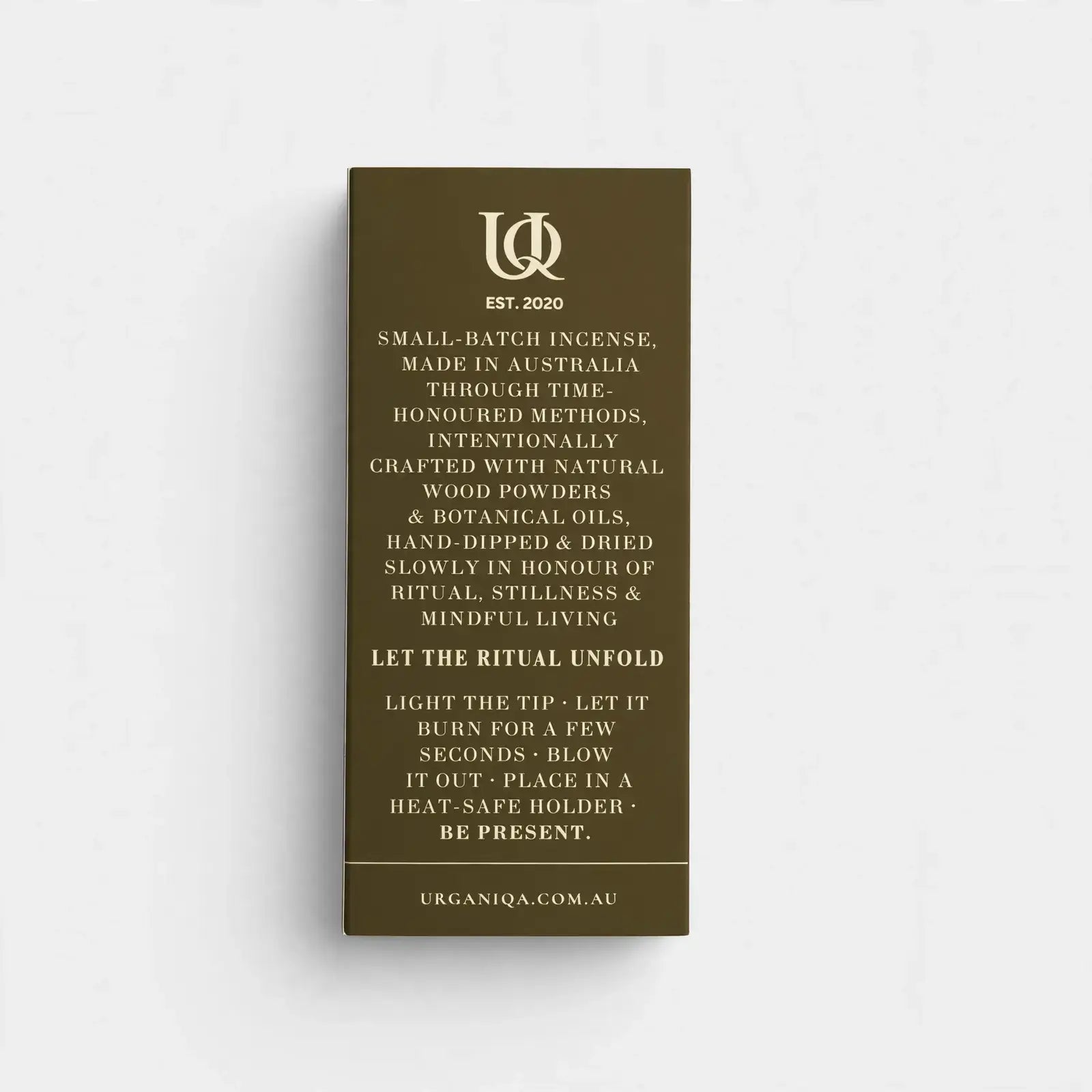 Buy Where the Algorithm Can't Find Me Incense | Grounded Collection: Coloured box by Urganiqa - at Hamish + Grace