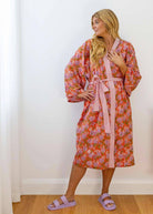 Buy Women's Cotton Kimono Robe - Hanako by Home Dweller - at Hamish & Grace