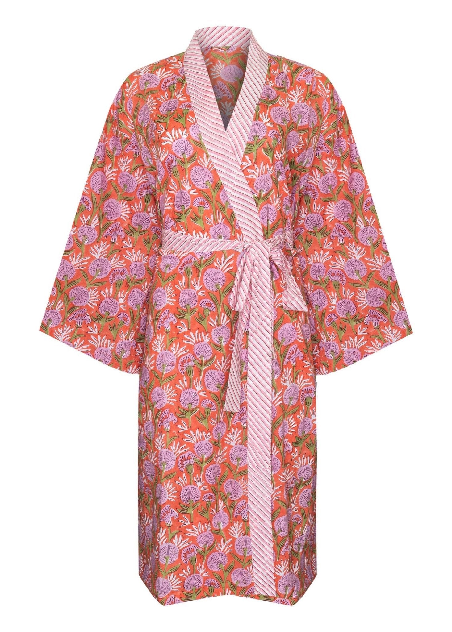 Buy Women's Cotton Kimono Robe - Hanako by Home Dweller - at Hamish & Grace