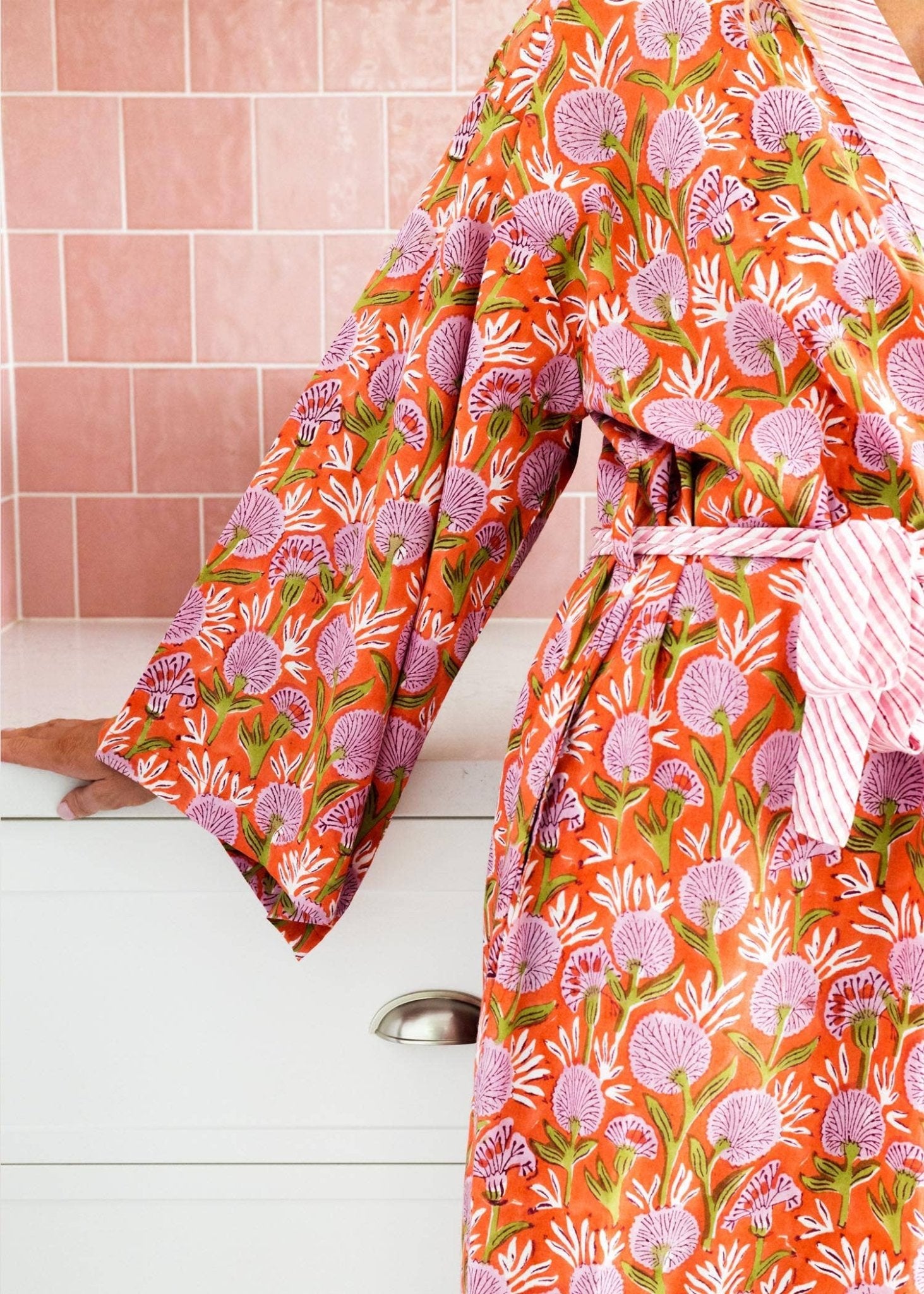 Buy Women's Cotton Kimono Robe - Hanako by Home Dweller - at Hamish & Grace