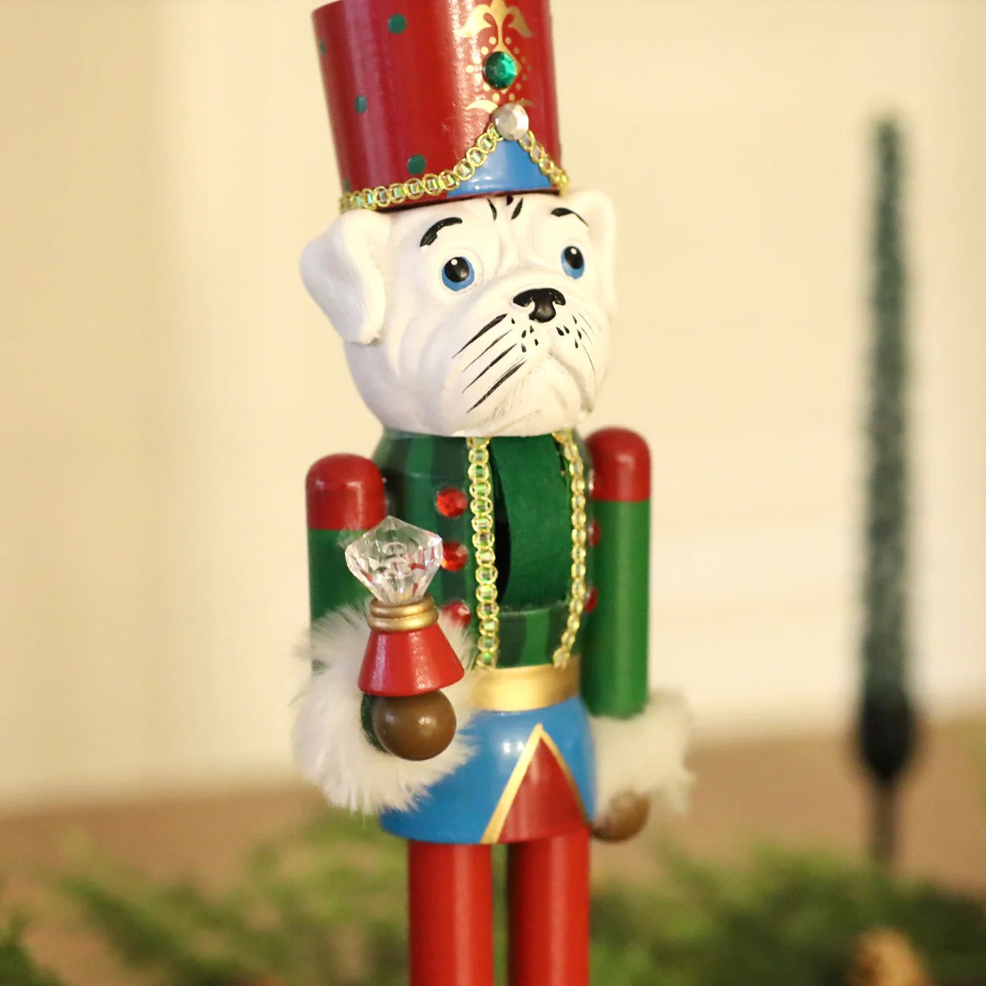 Buy Wooden Bulldog Nutcracker - 38cm by Xmas & Co - at Hamish & Grace