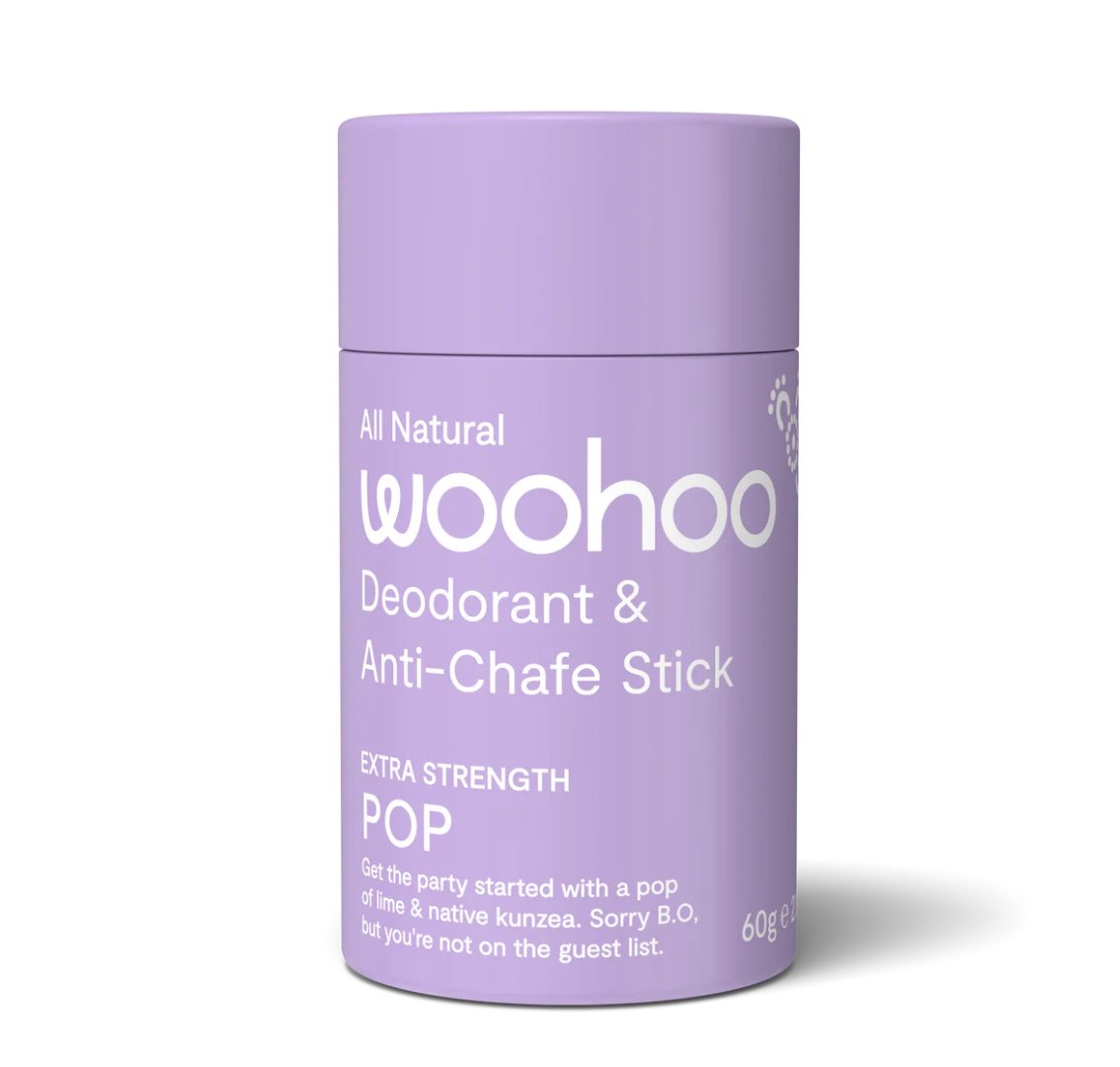 Buy Woohoo - Pop Natural Deodorant and Anti - Chafe Stick by Woohoo - at Hamish & Grace