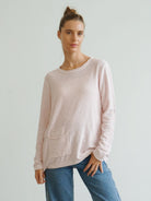 Buy Worthier The Label - Knitted Cotton Millie Knit - Ballet Pink by Worthier - at Hamish + Grace