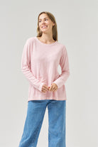 Buy Worthier The Label - Knitted Cotton Millie Knit - Ballet Pink by Worthier - at Hamish + Grace