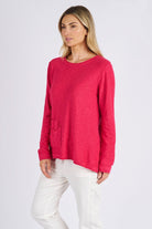 Buy Worthier The Label - Knitted Cotton Millie Knit - Rose Pink by Worthier - at Hamish + Grace