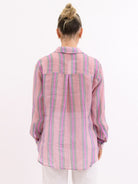 Buy Worthier The Label - Pink Stripe Linen Shirt by Worthier - at Hamish + Grace