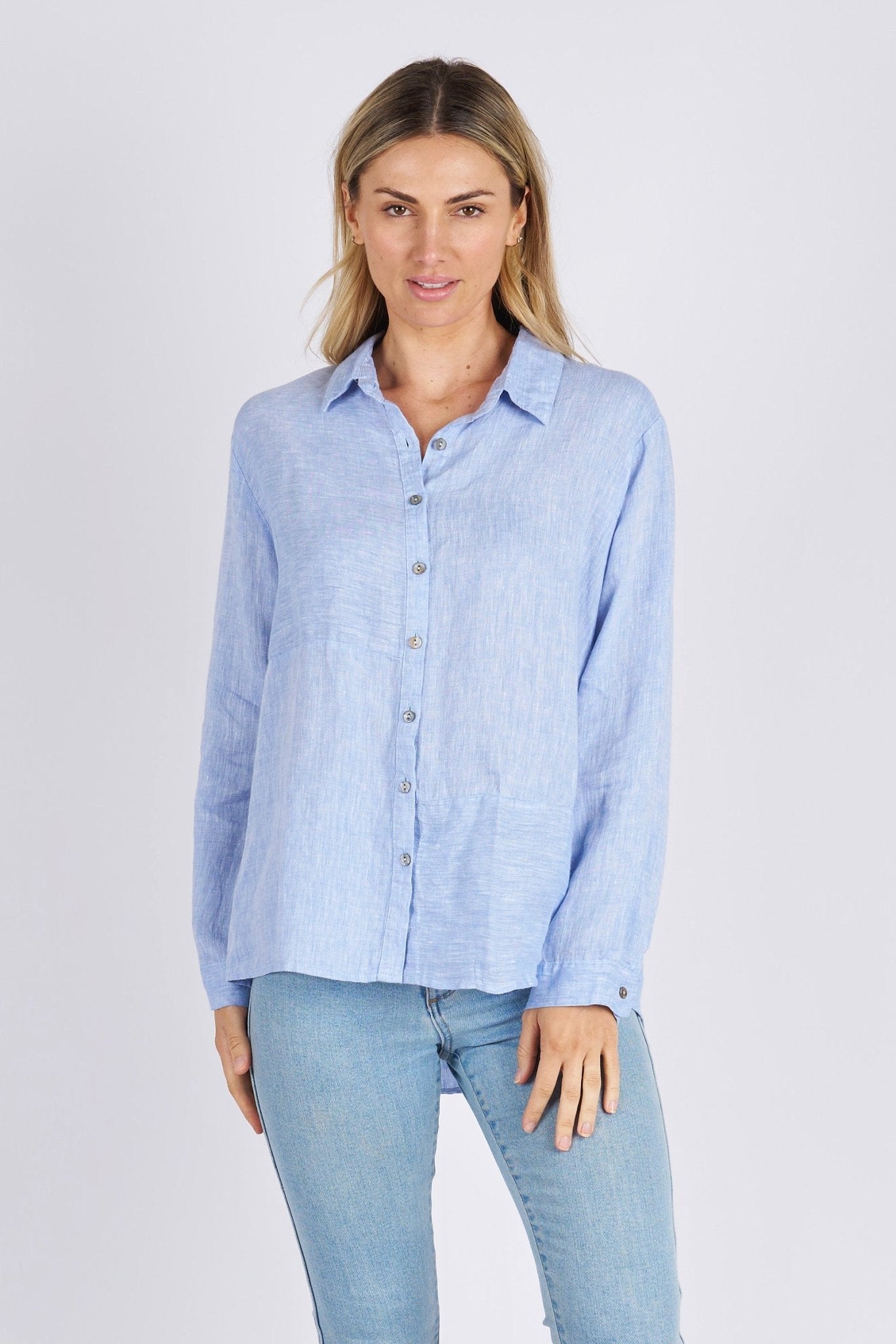 Buy Worthier The Label - Washed Cambray Linen Shirt by Worthier - at Hamish + Grace