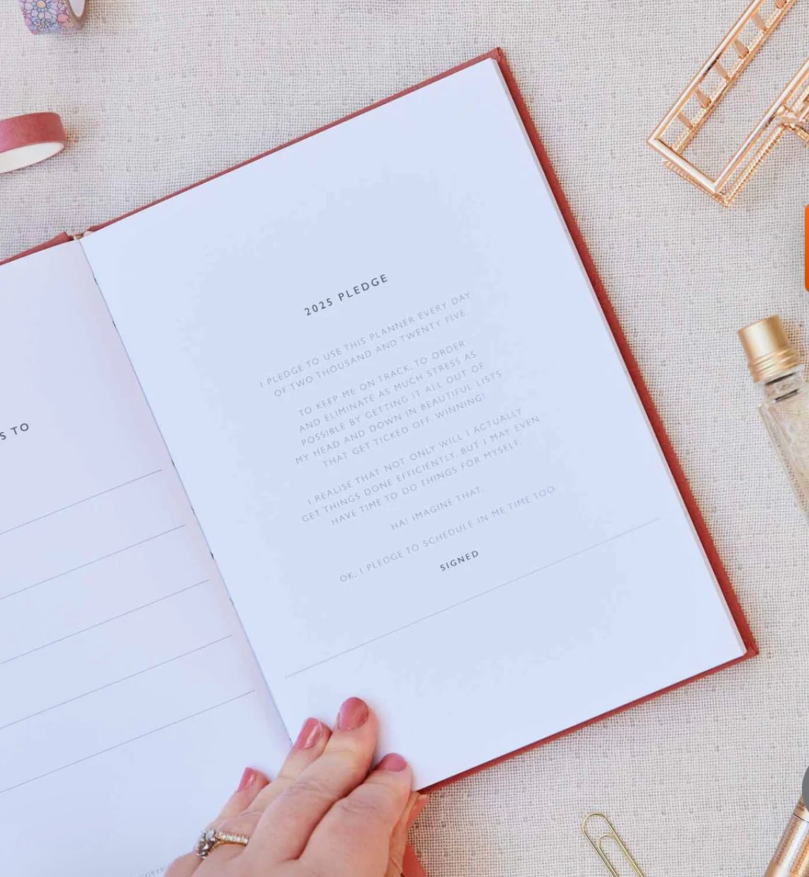 Buy Write to Me - Weekly Planner in Blush by Write to Me - at Hamish & Grace