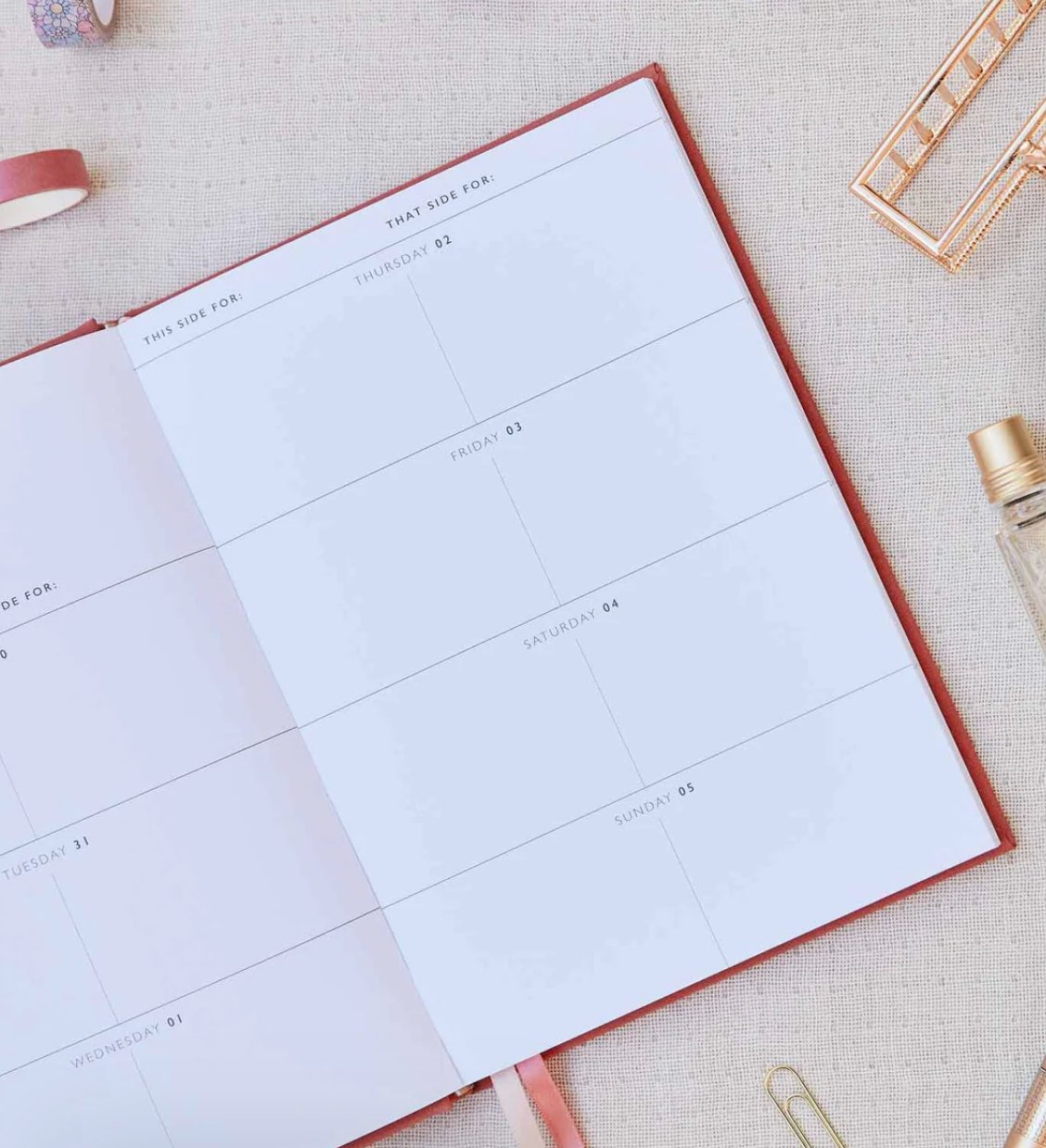 Buy Write to Me - Weekly Planner in Blush by Write to Me - at Hamish & Grace