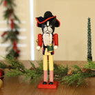 Xmas & Co Gifts Wooden Black Bulldog Nutcracker - with Drums 38cm