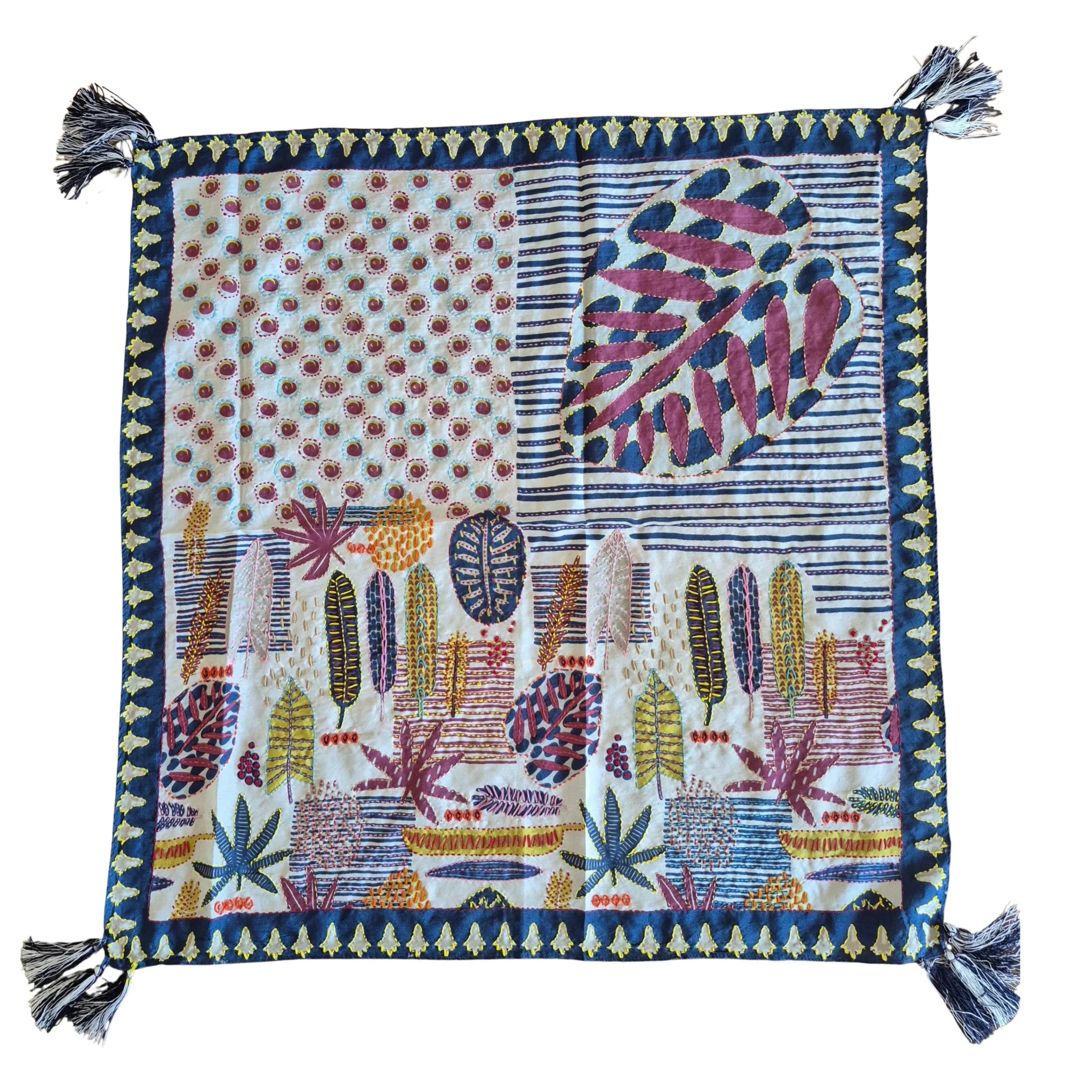 Buy Zoda | Pure Silk Patchwork Scarf by Zoda - at Hamish + Grace
