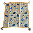 Buy Zoda | Pure White and Blue Floral Scarf by Zoda - at Hamish + Grace